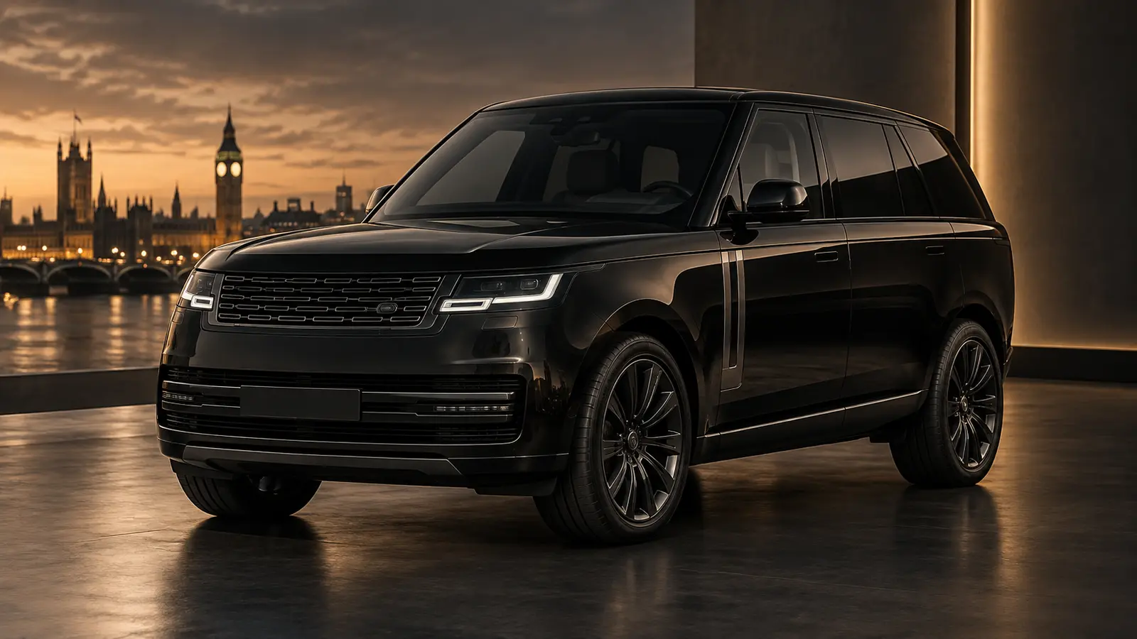Black Range Rover luxury chauffeur SUV in London